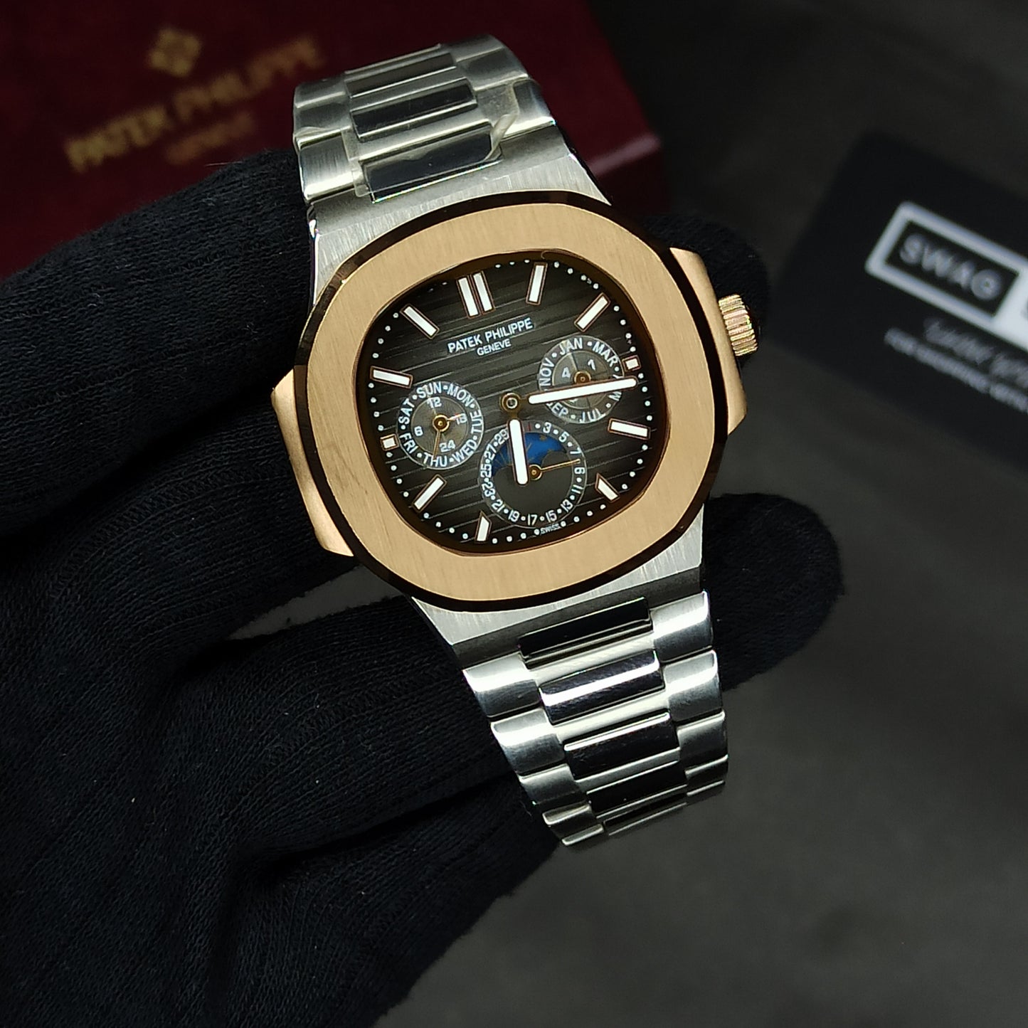 Pp Chrono Auto | Moon Phase | SwagStrap