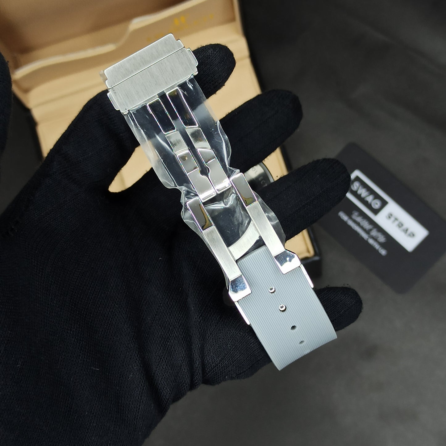 Hublot Auto | Pvc Strap | Silver Colour