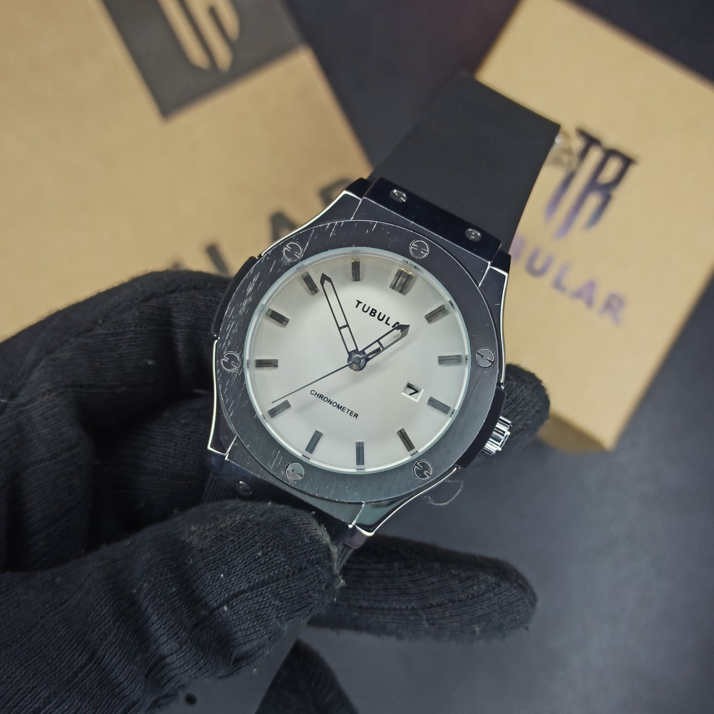 Tubular Watch With Master Lock | Men's Watch