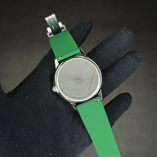 Universe Point Watch | Green Rubber Strap | Magnetic Lock
