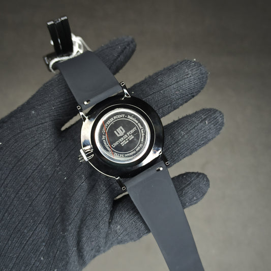 Universe Point Watch | Black Rubber Strap | Magnetic Lock