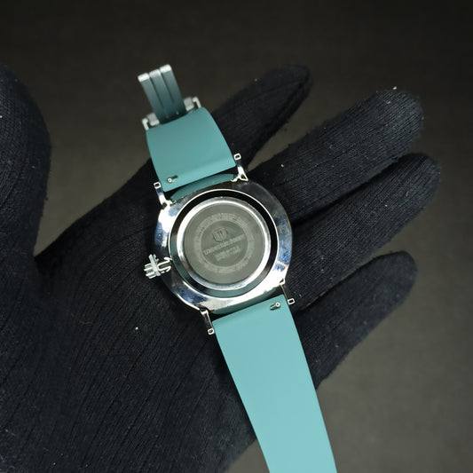 Universe Point Watch | Light Blue Rubber Strap | Magnetic Lock