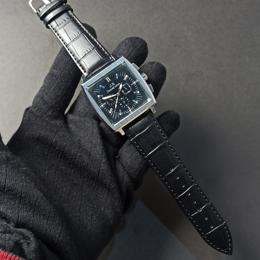 Jacques Leman Watch | Chrono | Black Dial