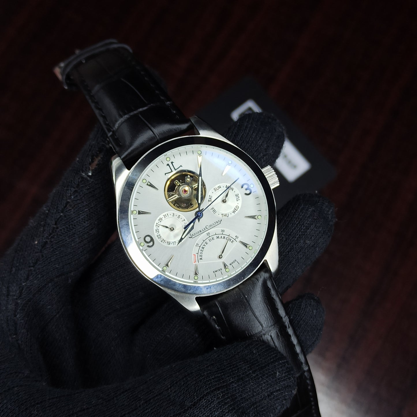 Jaeger Le Coultre Automatic Watch | White Dial | Chrono