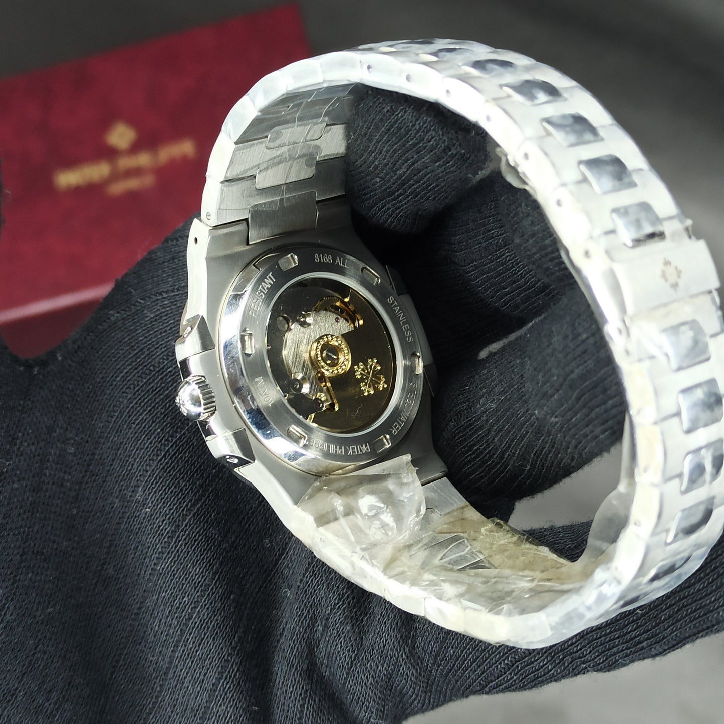 Patek Philippe Auto | Silver Chain | Brown Dial