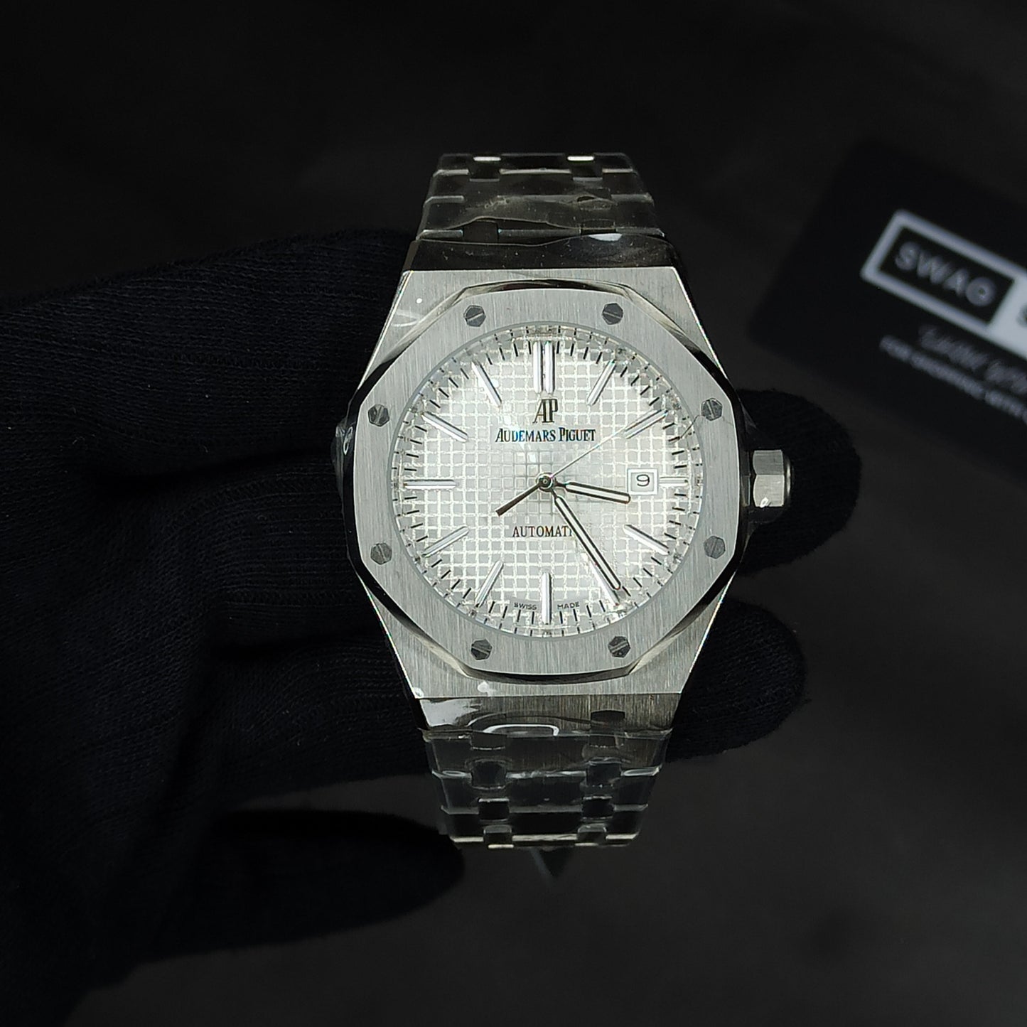 AP Auto | Silver | White Box Dial | Audemars Piguet