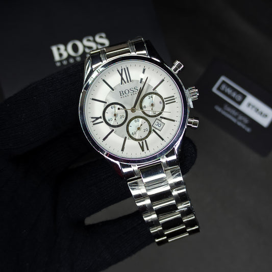 Hugo Boss | White Dial | Chrono