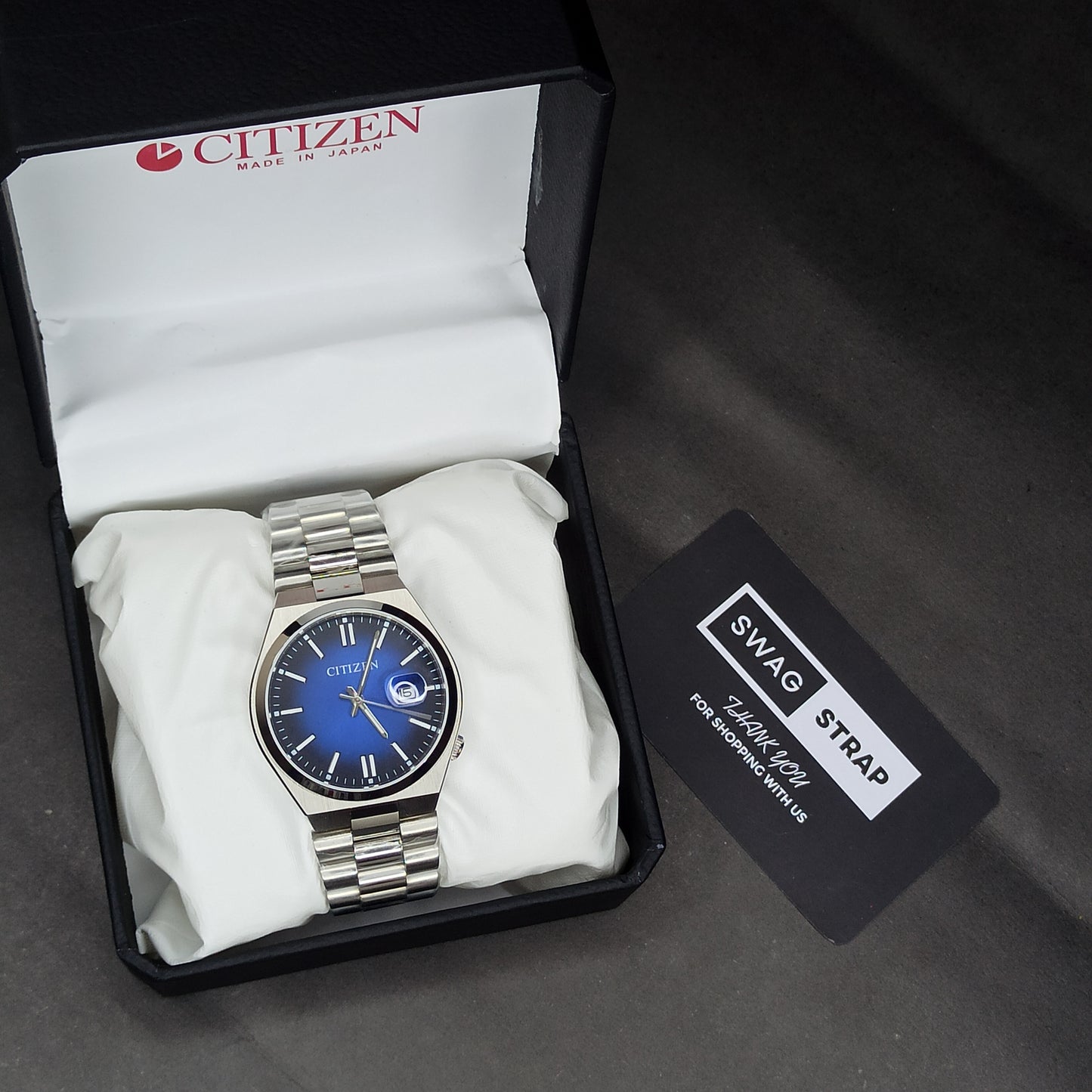 Citizen Blue Dial Quartz Watch For Men