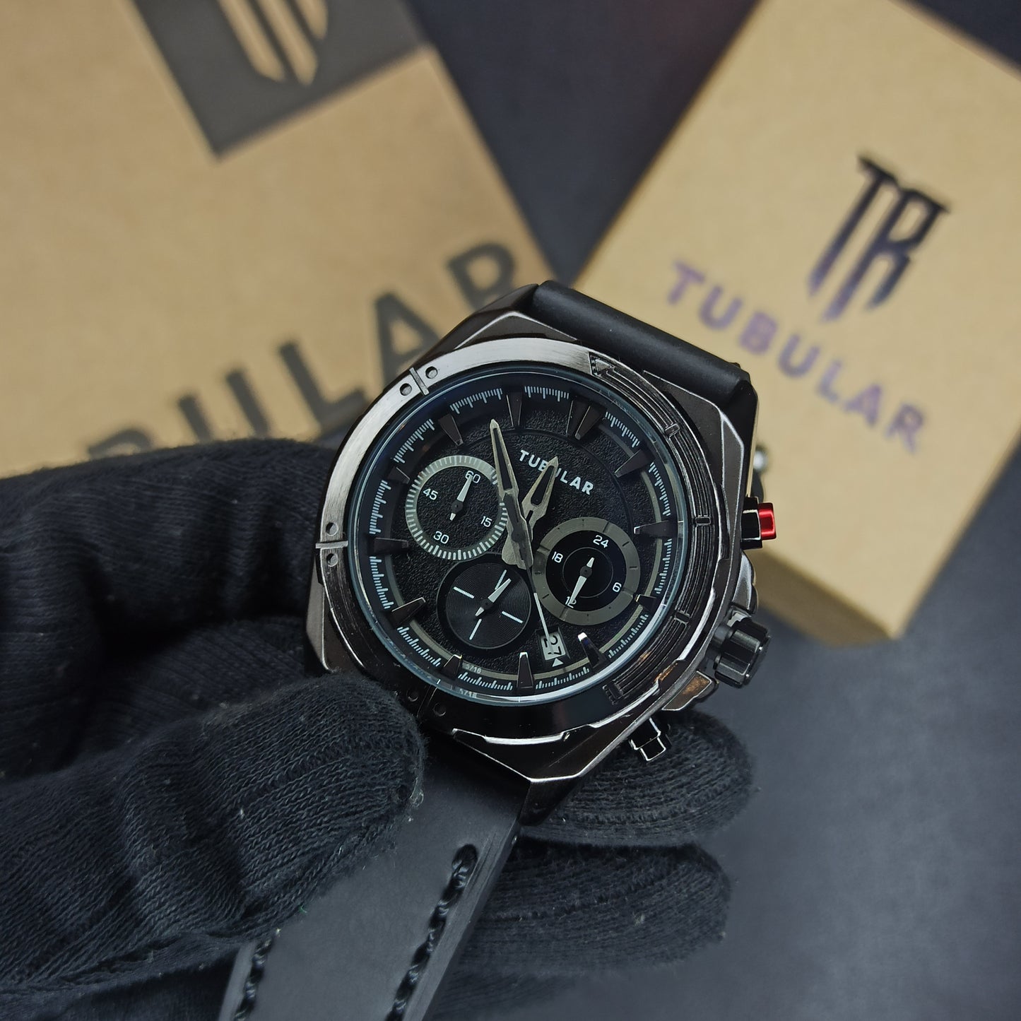 Tubular Chornograph Watch For Men's