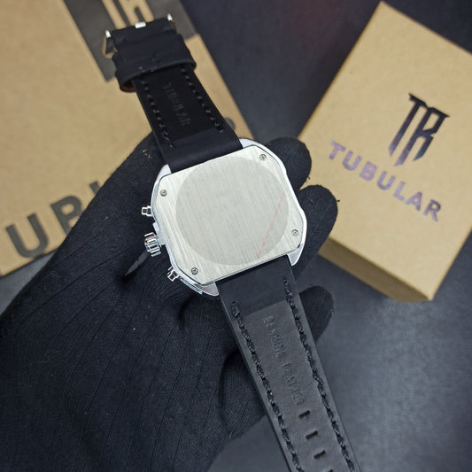 Tubular Square Dial Chrono Watch For Men's