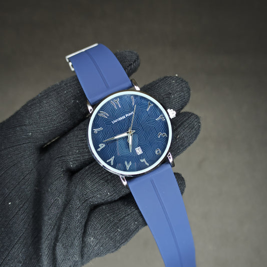 Universe Point Watch | Blue Rubber Strap | Magnetic Lock