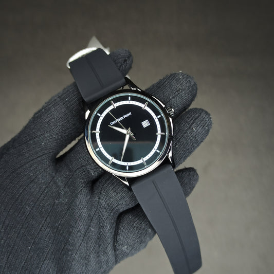 Universe Point Watch | Black Dial | Magnetic Lock